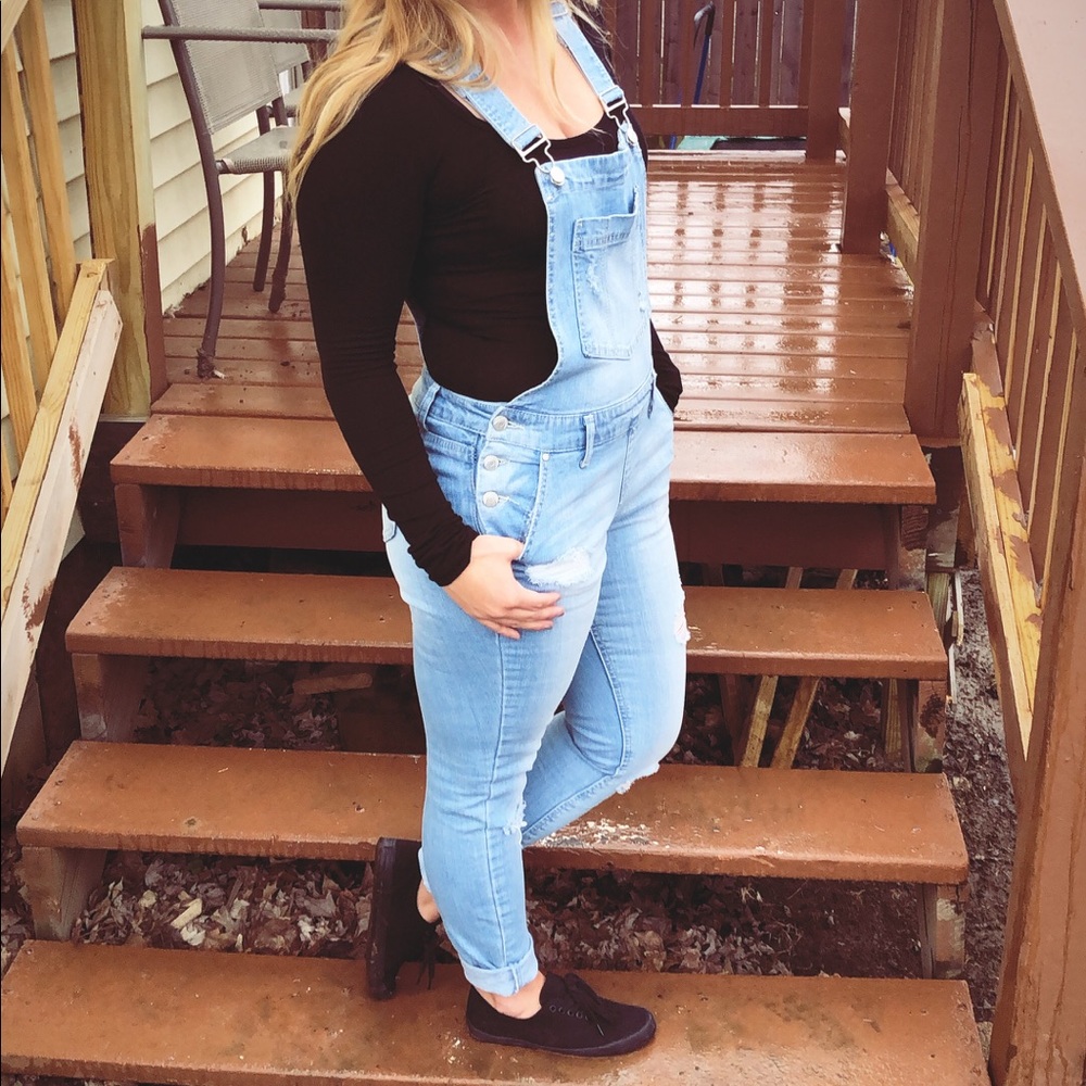 Blue Spice Jean Bibs